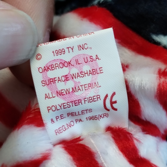 ✓Ty Beanie Baby - SPANGLE the Bear White Face (Stuffed Animal) - Picture 10 of 15